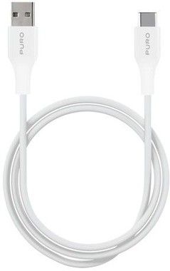 Puro Sync/Charge kabel USB 2.0 - USB-C, 1m, vit