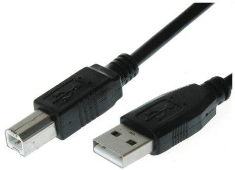Qbulk USB 2.0 Kabel A - B, 3m, svart