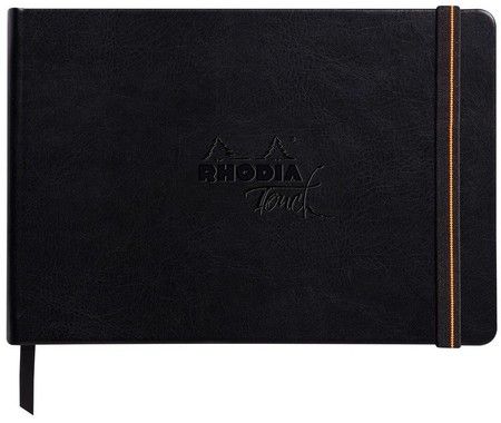 Rhodia Carb\'onbook hard A5 56sh blank 120g