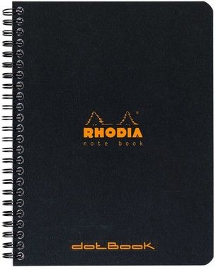 Rhodia NoteBook wire black A5+ ruled
