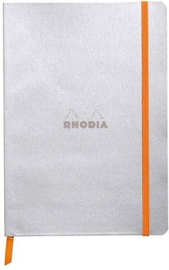 Rhodiarama soft A5 silver ruled ivory