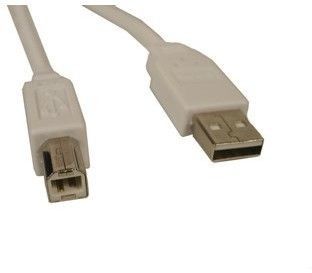 Sandberg SAVER USB 2.0 A-B Cable, White (2m)