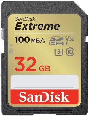 Sandisk Extreme PLUS SD 32GB 2 Y RescuePro Deluxe, 100MB/60MB/s