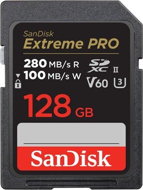 Sandisk Extreme Pro 128GB 280MB/s V60 C10 UHS-II
