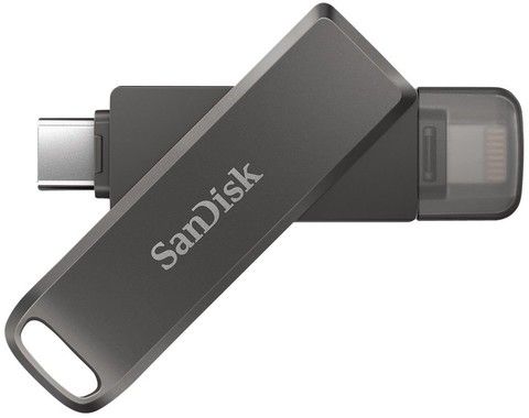 Sandisk iXpand Flash Drive Luxe 256GB Type C & Lightning Connectors