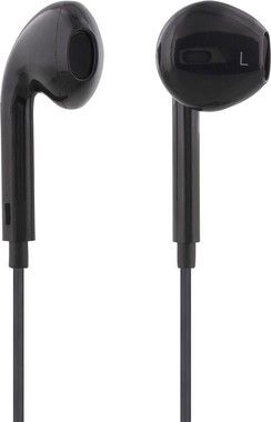STREETZ Semi-in-ear hrlurar med mikrofon, media/svarsknapp, 3.5 mm, s