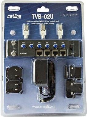 Televes Catline Amplifier TVB-02U with 4 RJ45 outputs
