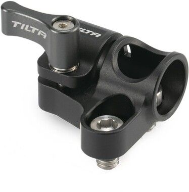 Tilta 15mm Rod Holder to Dual 1/4\"-20 Adapter Black
