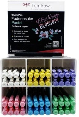 Tombow Brush pen Fudenosuke soft pastel display ass (48)