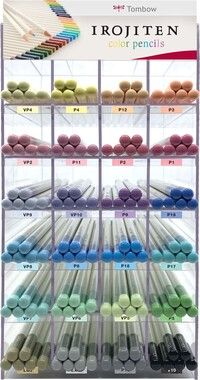 Tombow pencil Irojiten content for display Pastel (144)