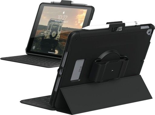Urban Armor Gear UAG iPad 10.2\", Scout with Handstrap, Black, BULK