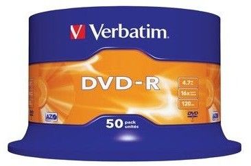 Verbatim DVD-R 16x 4,7GB spindle (50)