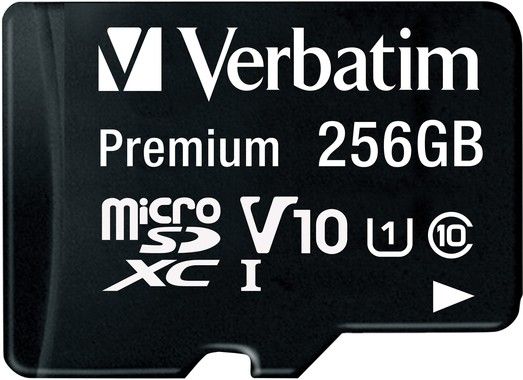 Verbatim Micro SDXC inc Adpt 256GB Premium C10 UHS-1