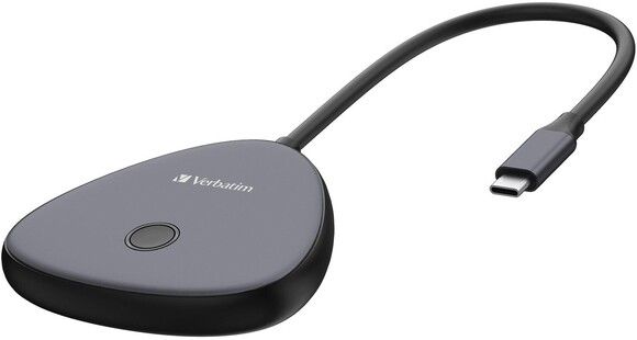 Verbatim Share My Screen USB-C Wireless Display Adapter 4K w/Hub