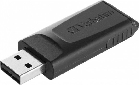 Verbatim USB DRIVE 2.0 STORE N GO SLIDER 128GB BLACK