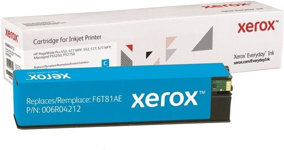 Xerox Everyday Ink High Yield Cyan cartridge to HP Pagewide F6T81A