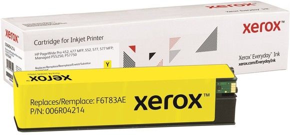 Xerox Everyday Ink High Yield Yellow cartridge to HP Pagewide F6T8