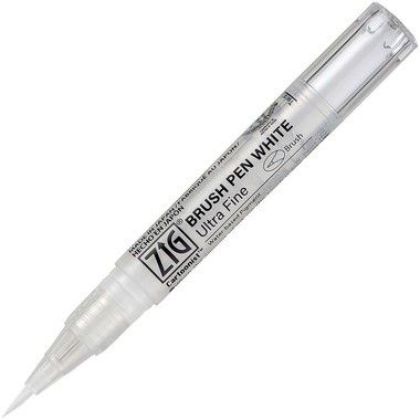 ZIG Cartoonist Brush Pen White Ultra F